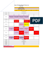 Bethany Christian School Class Schedule