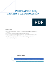 Administración Del Cambio y La Innovación