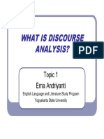 What Is Discourse Analysis PDF