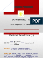DEFINISI PENELITIAN - Pps