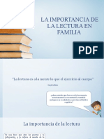 La Importancia de La Lectura en Familia