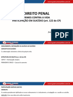 Parte Especial - Aula 10 - Crimes Contra A Vida - Participação em Suicídio
