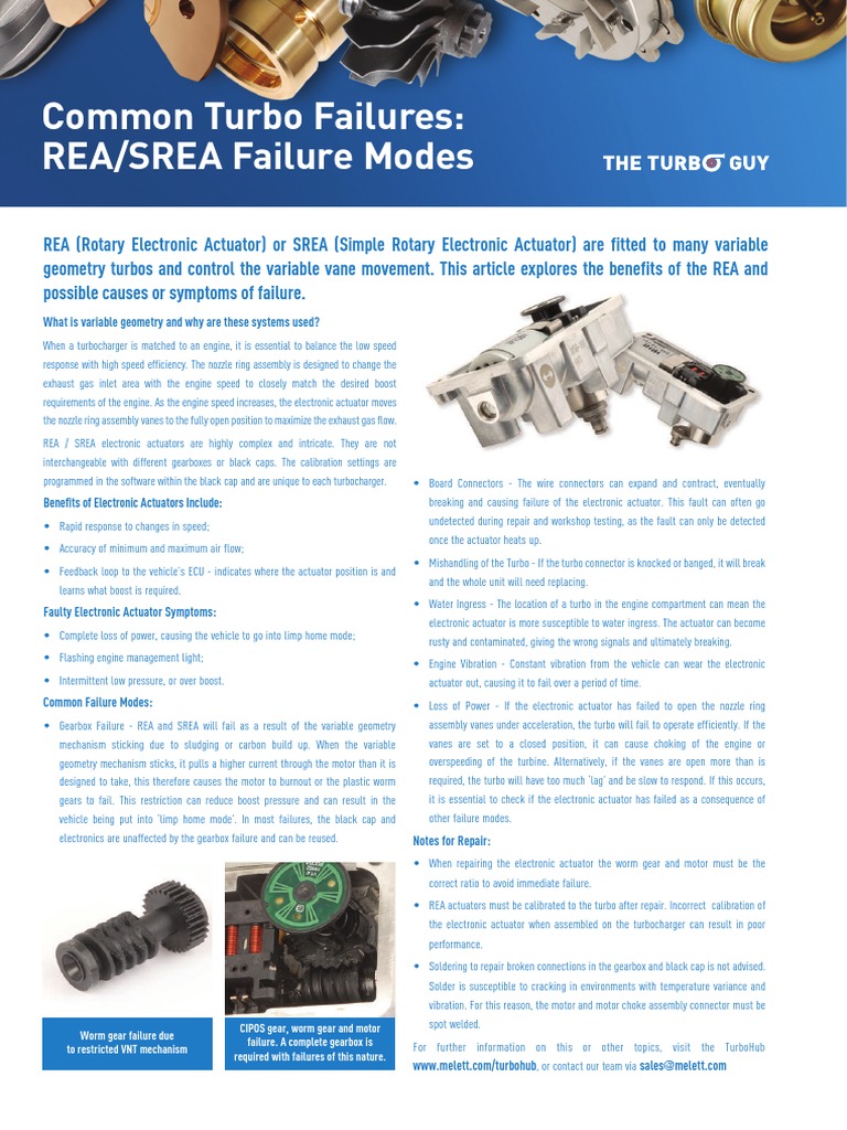 Common REASREA Turbo Failures PDF