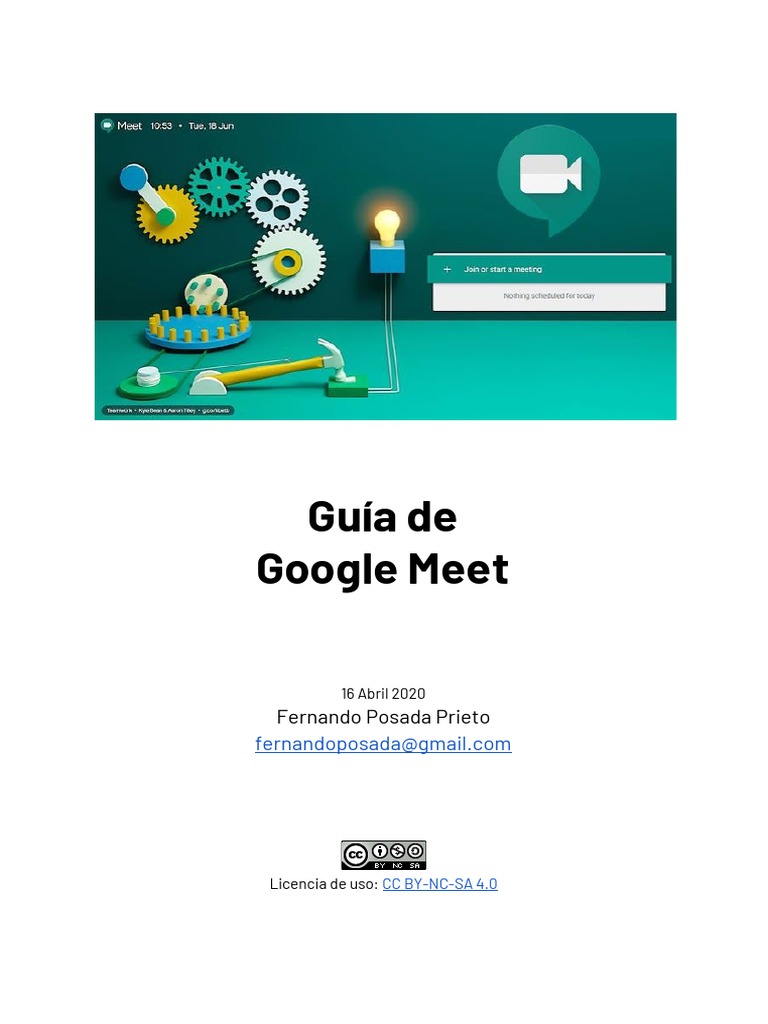 Guía de Uso de Google Meet 2020 | PDF | Ventana (informática ...