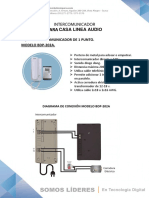 Intercom 1punto Modelo BDP 202a PDF