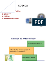 Agenda: 1) Definición Marco Teórico. 2) Funciones 3) Etapas 4) Técnicas 5) Estadísticas de Prueba