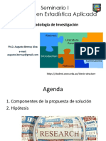 Seminario I Maestría en Estadística Aplicada: Metodología de Investigación