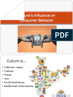 CB-Session 14 - Cultural Influences On Consumer Behavior