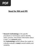 RM and IPR