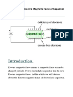 The Theory of Electro Magnetic Force of Capacitor