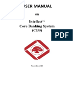 User Manual: Intellect Core Banking System (CBS)