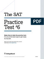 SAT Practice Test 6 - College Board