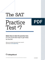 SAT Practice Test 7 - College Board