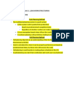 Session 1: Pull Plann Ing Push Planning Defined: Unit 3: Lean Workstructuring