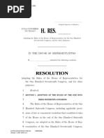 117TH CONGRESS 1ST SESSION Adopting The Rules of The House of Representatives For The One Hundred Seventeenth Congress, and For Other Purposes.