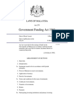 Government Funding Act 1983: Laws of Malaysia