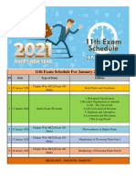 11th Exam Schedule For January-2021: SN Date Type of Exam Syllabus