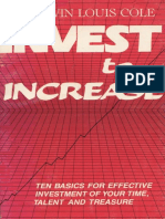 Edwin Louis Cole - Invest To Increase PDF