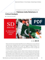 SD ANALYSIS - Pakistan-India Relations_ A Critical Analysis _ Stratejik Düşünce Enstitüsü