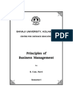 B. Com. I Prin. of Business Management Sem I