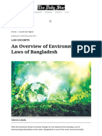 An Overview of Environmental Laws of Bangladesh - The Daily Star PDF