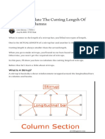 How To Calculate Stirrup Cutting Lengths