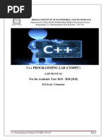 C++ Lab Manual