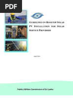 Guideline For Solar PV System Installation For Solar Providers April 2019 PDF