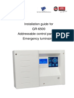 Installation Guide For GR-6500 Addressable Control Panel For Emergency Luminaires