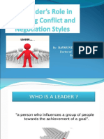 Raymunda Moreno - The Leader's Role in Resolving Conflict and Negotiation