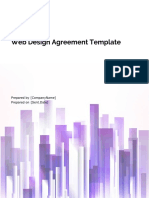 Web Design Template Agreement