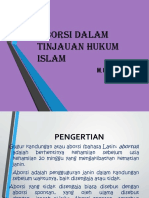 9. Aborsi dalam tinjauan Hukum Islam