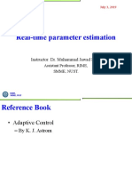 Real-Time Parameter Estimation: Instructor: Dr. Muhammad Jawad Khan