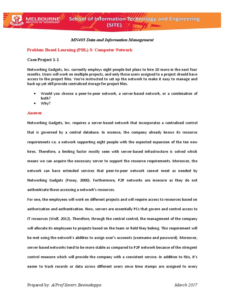 PBL 3: Computer Network Solutions | PDF | Network Interface Controller ...
