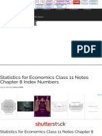 Statistics For Economics Class 11 Notes Chapter 8 Index Numbers - Learn CBSE