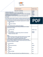 Documentation Requirement - Salaried Segment Original