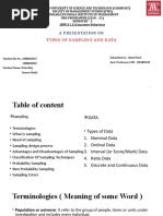 Type of Sampling and Data