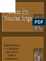 CUGETARI-Nicolae Iorga