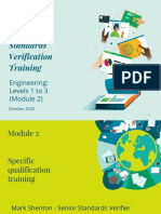 Btec Standards Verification Training: Engineering: Levels 1 To 3 (Module 2)