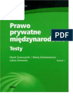 Prawo Prywatne Miä™dzynarodowe Testy ÅšwierczyÅ Ski Marek, Zachariasiewicz Maciej, Å Arnowiec Å-Ukas