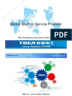 Global Electric Service Provider: TBEA Shandong Luneng Taishan Cable Co., LTD