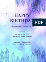 Happy Birthday: You're Invited To Celebrate With Us!