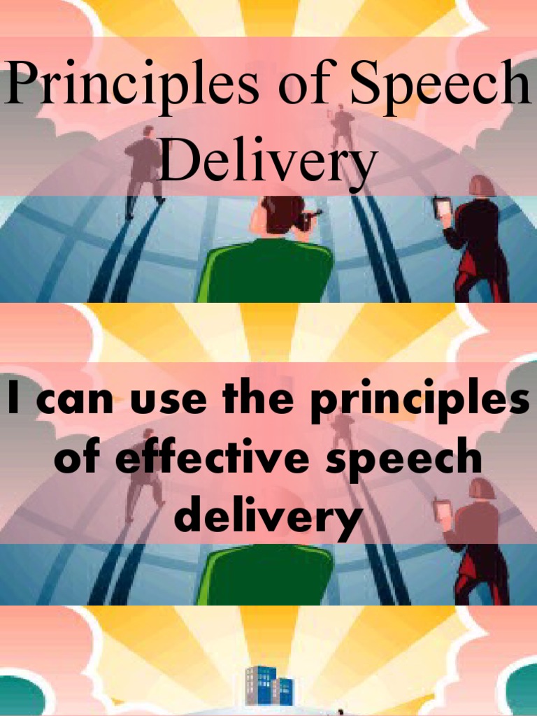 Principles of Speech Delivery PDF