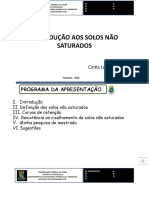 Apresentação - Solos Não Saturados