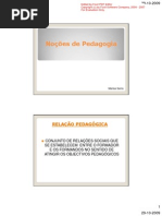 Noções de Pedagogia