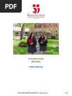 Curriculum Guide 2020-2021: Resurrection College Prep High School