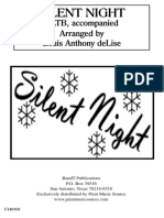 Silent Night: Satb, Accompanied Arranged by Louis Anthony Delise