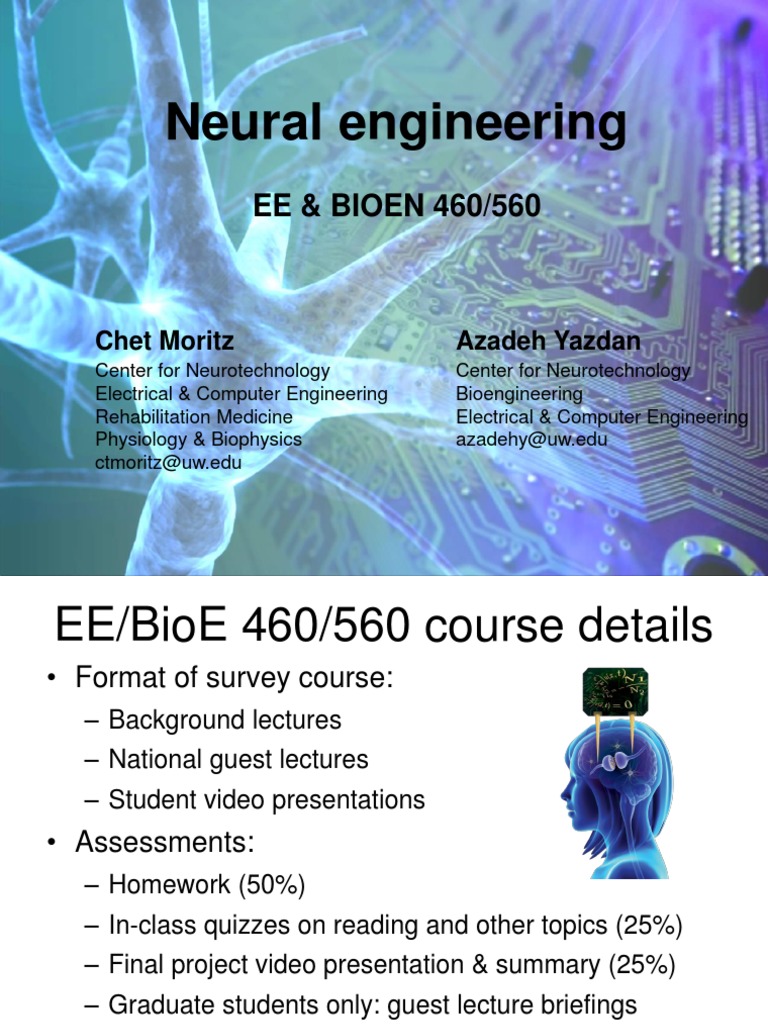 Neural Engineering Course Overview | PDF | Central Nervous System ...