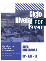 Ciclo Nivelación 2021 Area Integrada CP LAE LE PDF