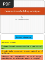 Construction Scheduling Techniques: by Dr. Mahdi Damghani